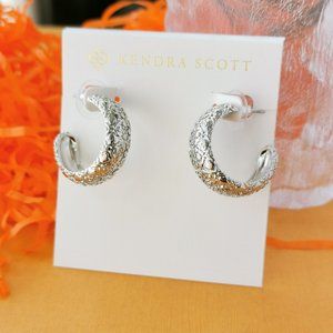 Kendra Scott Harper Silver Small Hoop Earrings